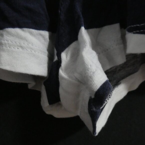 H&M | 8-9 years | Navy Blue and White Striped Romper | Pockets - Picture 7 of 16